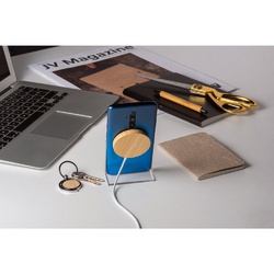 DAIMLER. Chargeur magnétique sans fil en bambou