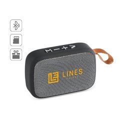 GANTE. Enceinte portable 3W avec autonomie de 2h en polyester et ABS