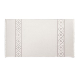 MALEK. Serviette de toilette multifonctionnelle et de bain (350g/m²) en coton léger et résistant (85%) et en coton recyclé (15%)