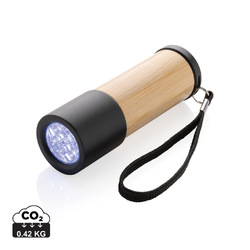 Lampe torche en bambou et plastique recyclé RCS