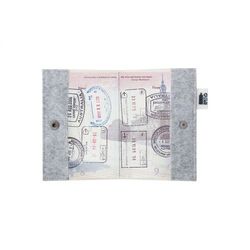 housse pour passeport personnalisable RPET CreaFelt Pass