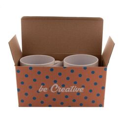 Boîte pour deux mugs sur mesure CreaBox Mug Double