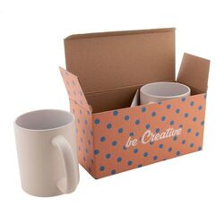 Boîte Pour Deux Mugs Sur Mesure CreaBox Mug Double
