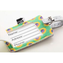 étiquette de bagage RPET personnalisable CreaFelt Tag