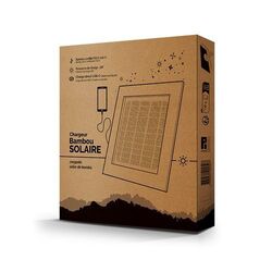 CADRE SOLAIRE EN BAMBOU AVEC CHARGEUR