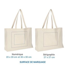 Cabas coton 140 - Vert Clair