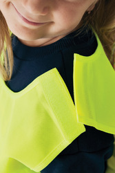 Gilet haute visibilité de signalisation en rPET GRS 3-6 ans