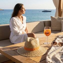 Chapeau paille dorée PANAMA