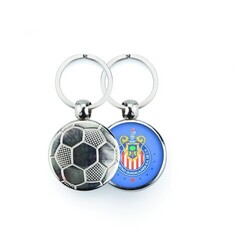 Porte-clé BALLON DE FOOT - Gris Argent
