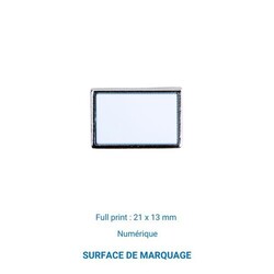 Pin's rectangulaire - France - Gris Argent