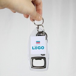 Porte-clé Décapsuleur translucide
