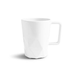 Mug céramique blanche brillante 320ml - CRYSTAL