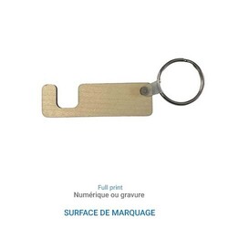 Porte-clés Support de téléphone en Bois - France