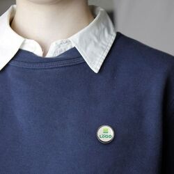 Pin's rond 20 mm - France - Doré