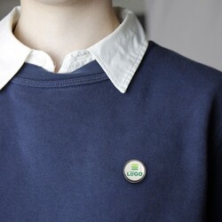 Pin's rond 20 mm - France - Doré