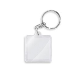 PORTE-CLES TRANSPARENT PORTE-ETIQUETTE