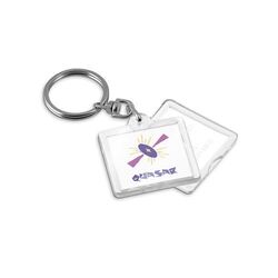 PORTE-CLES TRANSPARENT PORTE-ETIQUETTE