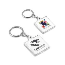 PORTE-CLES TRANSPARENT PORTE-ETIQUETTE