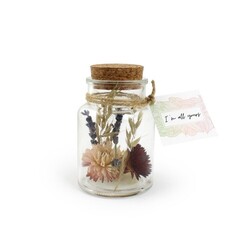 Flacon fleurs séchées