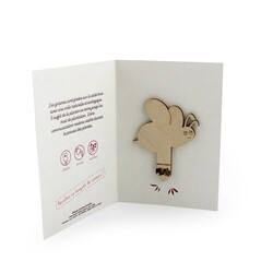Stick bois à graines en carte