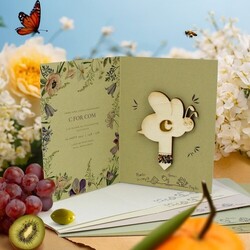 Stick bois à graines en carte