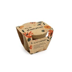 Kit plantation pot paille de riz standard-
