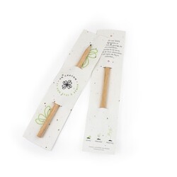 Marque-page papier graines et crayon bois