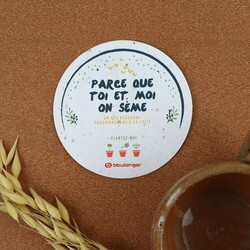 Sous Bock papier graines