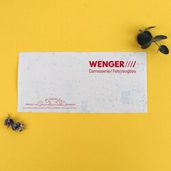 Enveloppe papier graines
