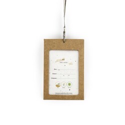 Porte badge avec badge papier graines