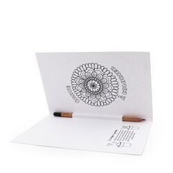 Crayon à graines mine multicolore carte à colorier