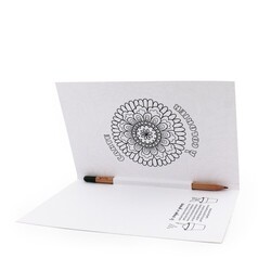 Crayon à graines mine multicolore carte à colorier