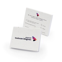 Bloc-note papier graines