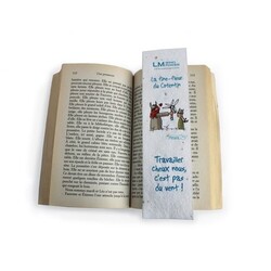Marque-page papier graines
