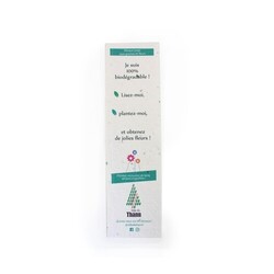 Marque-page papier graines