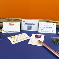 Carte de visite papier graines