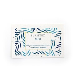 Carte de visite papier graines