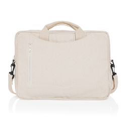 Sacoche ordinateur 15,4'' en coton recyclé AWARE™ Laluka