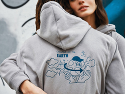 Polaire à capuche en polyester recyclé IQONIQ Trivor