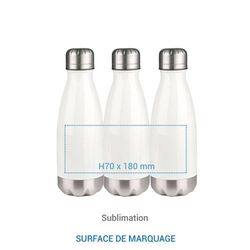 Bouteille isotherme SCREW - 350 ml Blanc