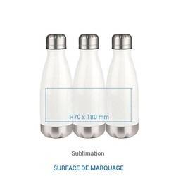 Bouteille isotherme SCREW - 350 ml Gris
