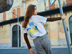 T-shirt coupe décontractée en coton recyclé IQONIQ Kakadu