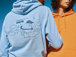 Sweater à capuche léger en coton recyclé IQONIQ Rila