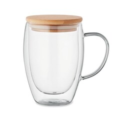TIROL Mug en verre double paroi 350ml