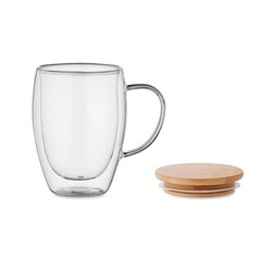 TIROL Mug en verre double paroi 350ml
