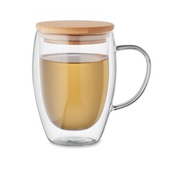 TIROL Mug en verre double paroi 350ml