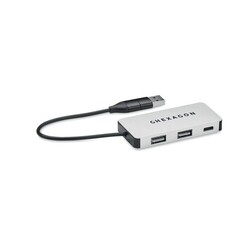 HUB-C Hub USB 3 ports avec câble 20cm