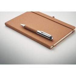 ELEGANOTE Carnet en cuir recyclé et stylo