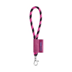 SET Lanyard TUBE Short (Ø 7 mm) avec mousqueton à doigt de 9 mm