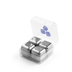 GLACIER. Jeu de cubes réutilisables en acier inoxydable